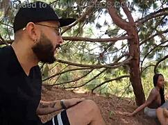 Yo, exercising with friends turned into an outdoor threesome!