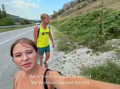 We Didn't Climb the Mountain but Had Great Sex with Pretty Young 18+ Girl Next Door Full in Sheer