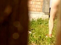 summer days mean spying on big tits outdoors 😍