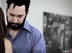 Stepdaddy Surprises Teen Stepdaughter with New Buttplug for Fun