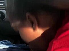 Slutty bitch gives sloppy blowjob to cock with intense sucking.