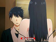 anime hentai mom visits for anal creampie sex