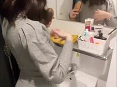 Step-mom drains my cock dry to help me last longer with girlfriend.