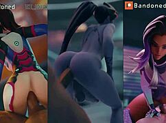 Futa Compilation Shows Big Cock Riding and Creampie in Hardcore Hentai.