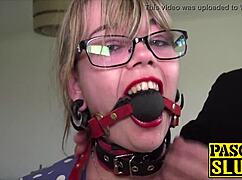 Lovely Madison Stuart Bound for Rough Maledom Cock Insertion and Gagging