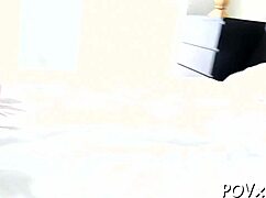 teenie gets cumshots for hairy pussy