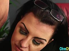 Clothed British Babe Titfucks Rod In Femdom Fetish Scene