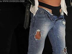 Straight muscle stud gets bound and whipped in gay bdsm domination