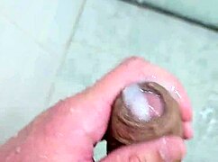 Cute Brazilian Twink Jerking Off Solo in Shower