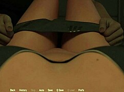 intense pussy fingering with busty blonde in bedroom