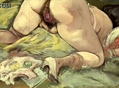 Vintage erotic sketches with a bold sensual edge