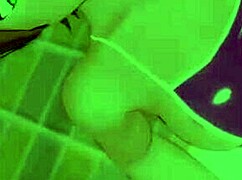 gwen just wanted to play with cock but ends up drenched in hentai love