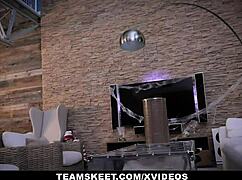 Petite Redhead Cleo Tricked Into Intense Fucking