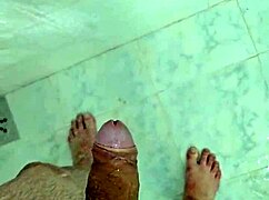 Cute Brazilian Twink Jerking Off Solo in Shower