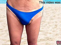 Do You Like Secret School Handjobs with Cocks Peeking from Swimsuits Outdoors?