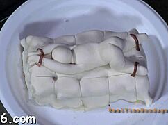 nasty couple engages in ferocious whipping contest with bound gal