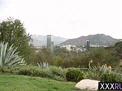 Sexy milf Dillion Harper licks blonde Samantha Rone's wet pussy. They finger each other in hardcore lesbian sex