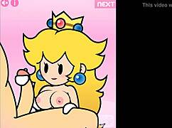 Paper Peach Flashing and Hand Job in Anime Style by Peachypop34