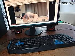 Colombian stepsister with big ass and tight pussy masturbates my big cock