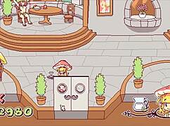 In this futanari hentai game, she cums all over the customers' big tits and cute faces. Watch her get fucked by monster cocks.