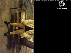 ariela rider flashes shaved pussy and rides big cock in public street