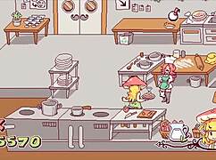 In this futanari hentai game, she cums all over the customers' big tits and cute faces. Watch her get fucked by monster cocks.