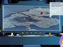 harley quinn trainer uncensored part 2 with blonde redhead licking cum handjob in anime game