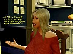 Sims 4 back to the future xxx - a parody, with shemale big tits and milf group