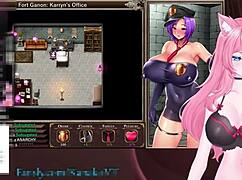 Catgirl says, 'vibe my pussy harder before I use the sex machine'