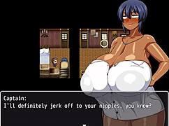 hey captain, wanna see my huge tits flash in this hentai game?