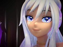 Hentai vtuber elfie love does paizuri titty fucking and lets you cum on her huge tits