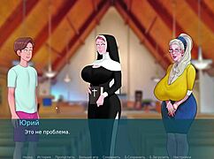 complete gameplay - sex note part 17 with mommy bent over in missionary 😏