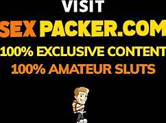 Blonde babe riding big cock outdoors