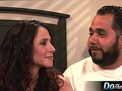 sexy milf ariella ferrara gets pounded while husband watches in shock