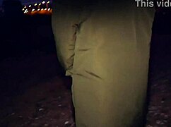 A camgirl fucks with a fan, licking pussy in lingerie