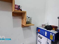 Latina Takes Cock Deep in Ass