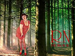 Giant secretary grows tall in the office, surprising the manager with her height.