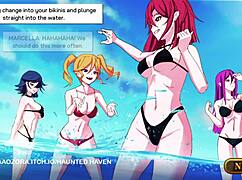 exploring the haunted haven in this anime adventure