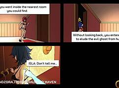 exploring the haunted haven in this anime adventure