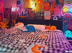 Little 18+ Cosplayer Fingers Herself On Webcam