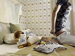 Stunning latina babe arrives for photoshoot, strips nude, and dives into intense porn casting session