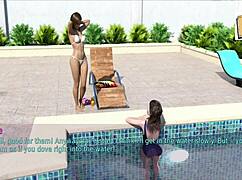 A wife and stepmother play game