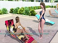 A wife and stepmother play game