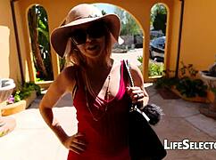 blonde and brunette in pov blowjob fantasy vs reality 😏