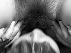 Mature lesbians trying new sex toy, facesitting hairy pussy and licking