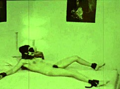 Vintage british bondage in london shadows rope tied pussy exposed