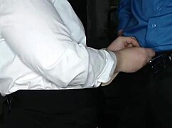 Slutty Secretary Jerks Off Boss’s Big Cock at Work