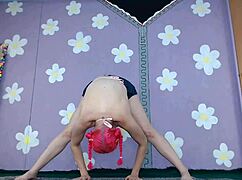 Bikini Yoga Workout Beginner Cute Milf Flashing Nip Slip Pierced Nipples