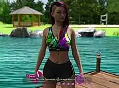 blonde hottie masturbates with dildo during sexy game