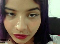 My stepbrother shows up to devour my tight latina pussy